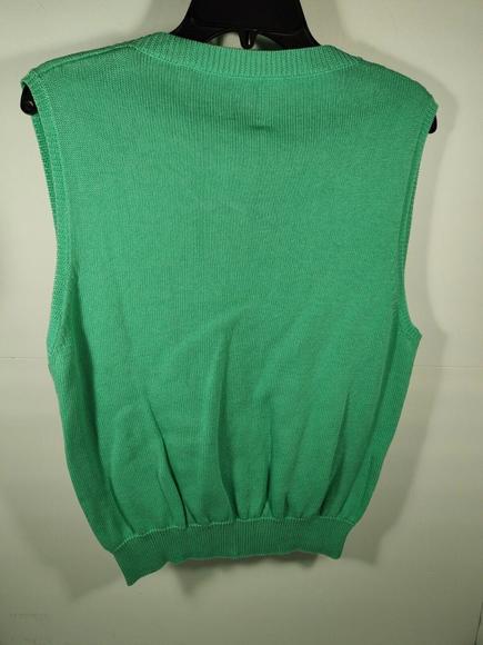 Callaway Nordstrom Golf Sweater Vest Women's XL Mint Green 100% Cotton EUC - Picture 7 of 7